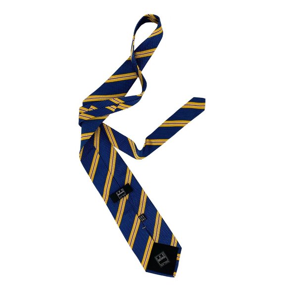 IKE BEHAR New York Diagonal Stripe Silk Tie - Picture 9 of 16